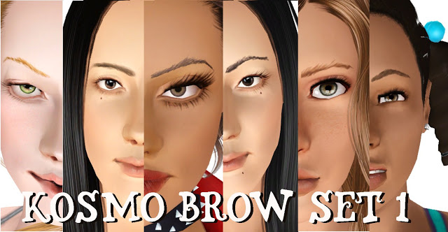 Kosmo's first eyebrow set! KosmoBrowSet1