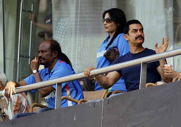 Rajinikanth Spotted at Worldcup 2011 Final Match... Rajinikanth%2BSpotted%2Bat%2BWorldcup%2B2011%2BFinal%2BMatch