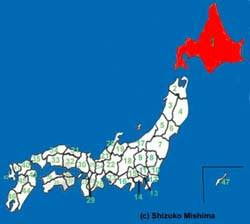 Sismo de 6,2 grados afecto la región de Hokkaido, Japón.  SIN ALERTA DE TSUNAMI.  Japanprefecturemap-hokkaido