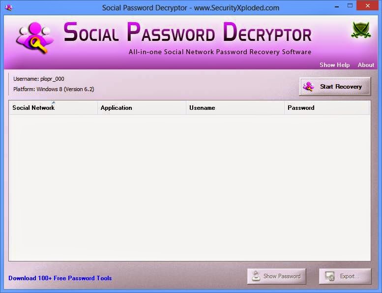      Social Password Decryptor 4.6   99e99b6db5