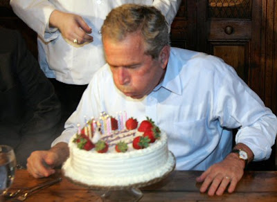 Why do we care that Obama is 50? Bush_birthday