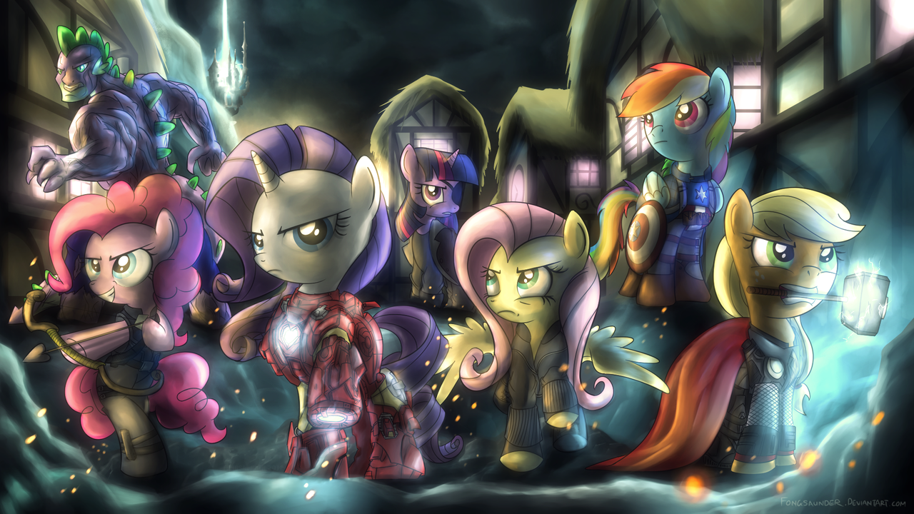 Funny pictures, videos and other media thread! - Page 11 Equestria__s_mightiest_heroes_by_fongsaunder-d4swree