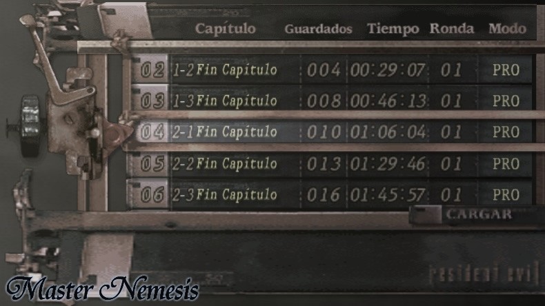 [RESUELTO] Savedata.... Re4capitulos