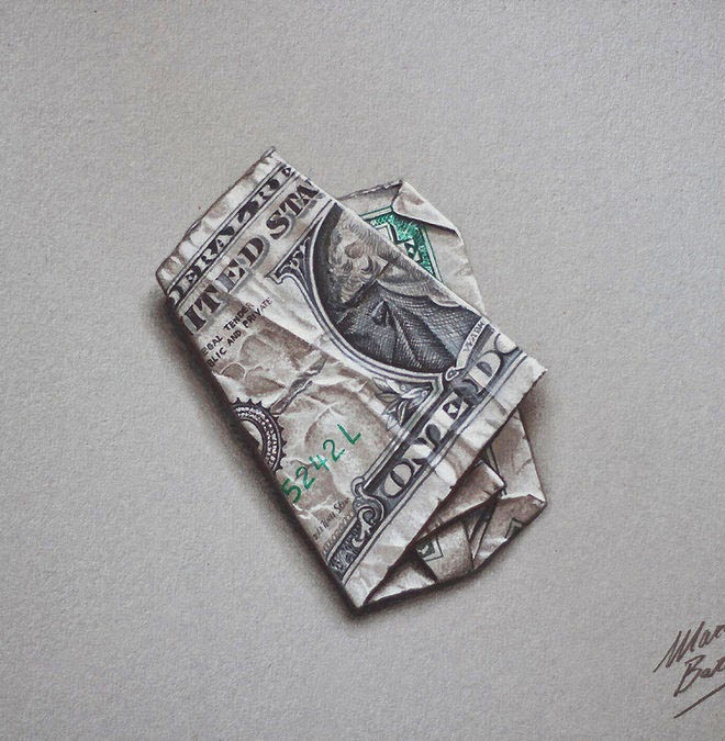  ◦˚ღ ســـجل حضــورك بــلوحه فنية ღ˚◦ - صفحة 98 6-dollar-realistic-drawing-by-marcello-barenghi