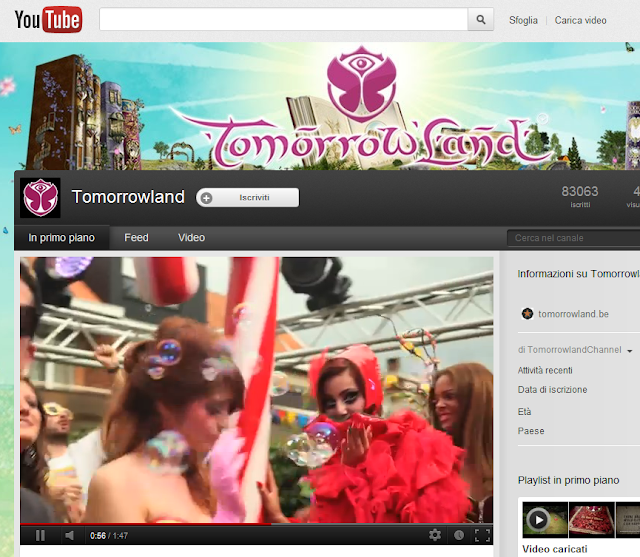 Youtube trasmetterà Tomorrowland 2012 in Streaming  Tomorrowland