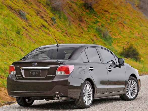 2012 Subaru Impreza 2012-Subaru-Impreza-4-door-Sedan-Rear-Angle-auto-cargo-transport