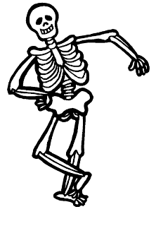 post SPOOCy images in honor of halloween Halloween-skeleton-coloring-pages