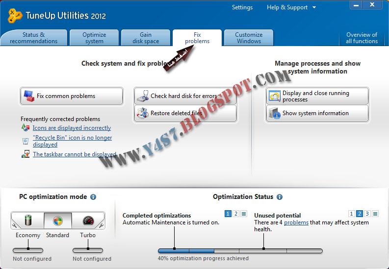 اوافق اقوى واضخم شرح لبرنامج TuneUp Utilities 2012 على مستوى الوطن العربي 150 صورة  Untitled-1