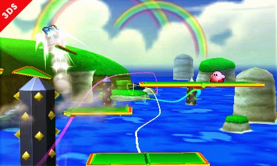 Veja detalhes do estágio baseado em Super Mario 3D Land em Super Smash Bros. (3DS) Smash4