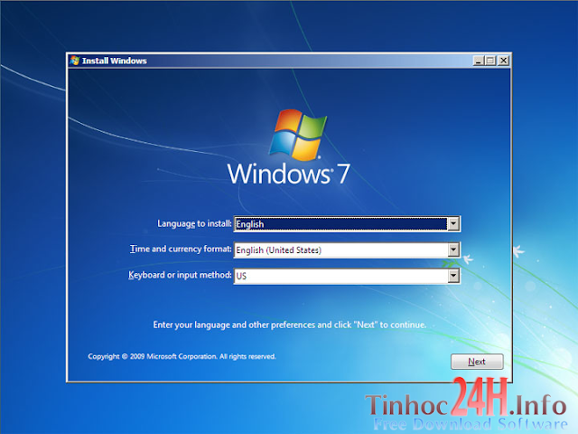 cài đặt win 7