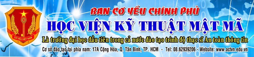 Đào tạo kỹ sư an toàn thông tin tại Học Viện Kỹ Thuật Mật Mã 1