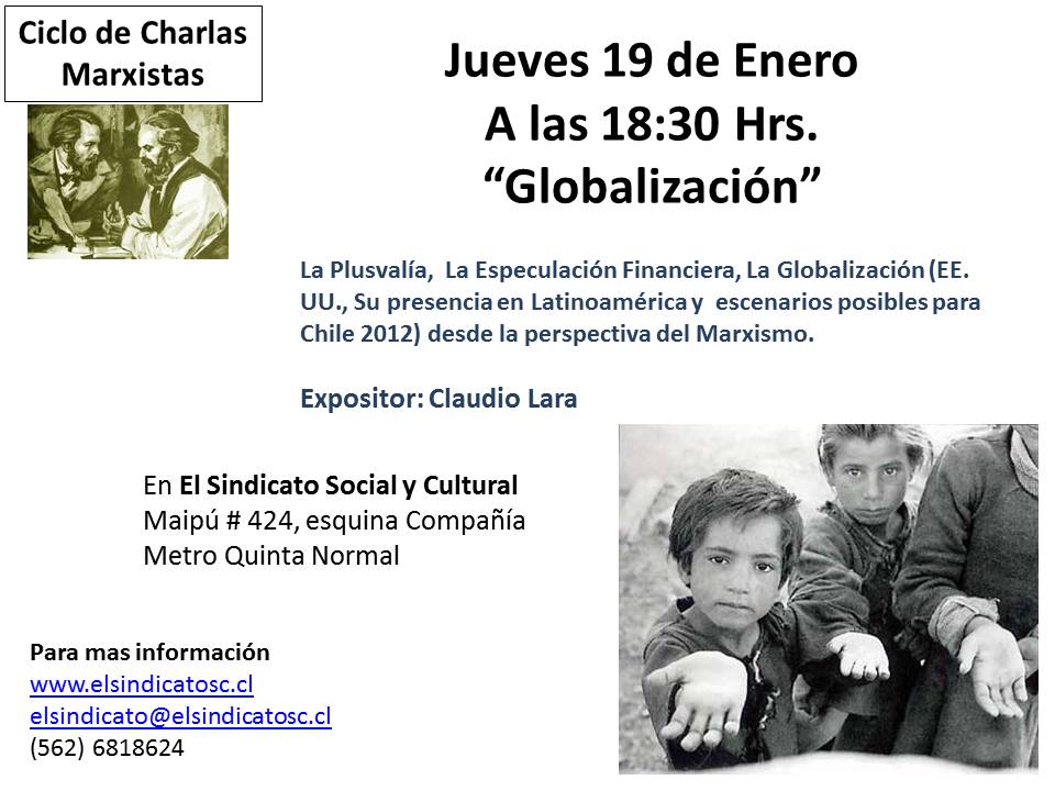 [Resuelto] Ciclo de Charlas Marxistas Jueves