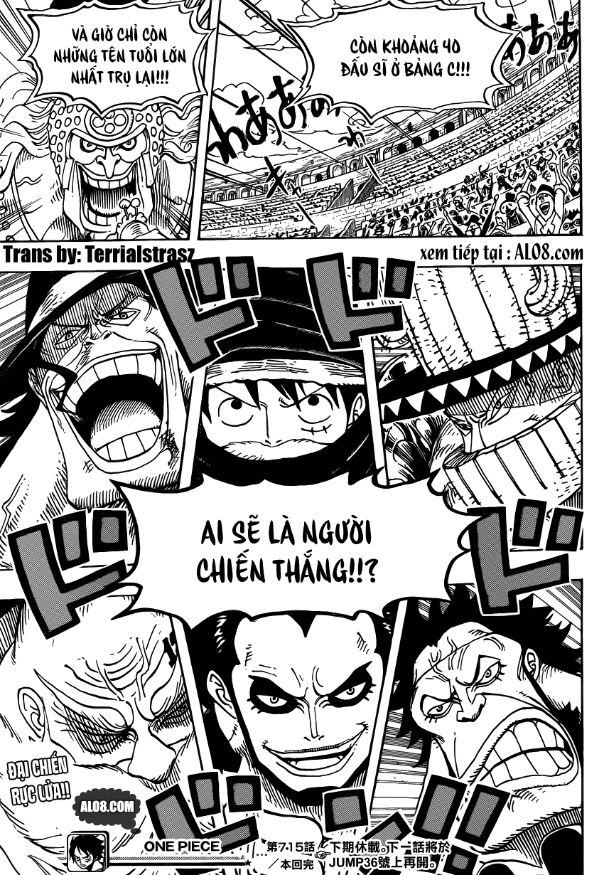 One Piece Chapter 715: Bảng C đại diện 017