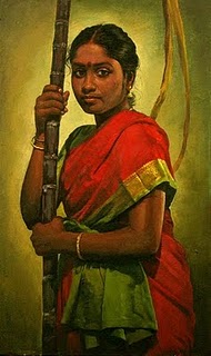 உயிரோவியம் - ரசிப்பதற்கு  Girl-with-sugarcane