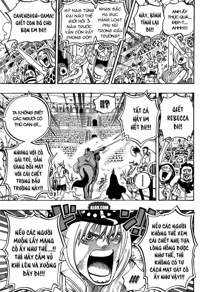 One Piece Chapter 722: Huyết thống hoàng gia 005