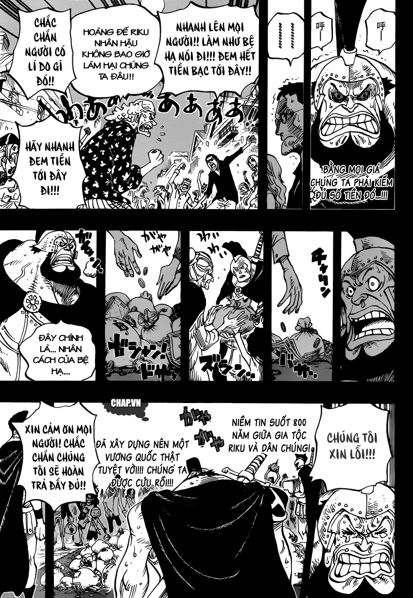 One Piece Chapter 727: "Anh hùng" mai phục 013