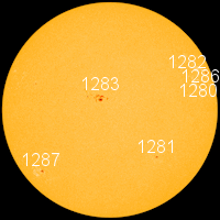 LLAMARADA SOLAR M5.3 DIRIGIDA DIRECTAMENTE A LA TIERRA Hmi200