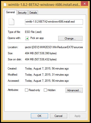 Compared WiM<>ESD File using WinReducer ES WiM Converter with Manually ! Convert_x3_2%2BWiM%2BFile%2Bto%2BESD%2BFile%2BManually%2Busing%2BWiMLiB_Size-2