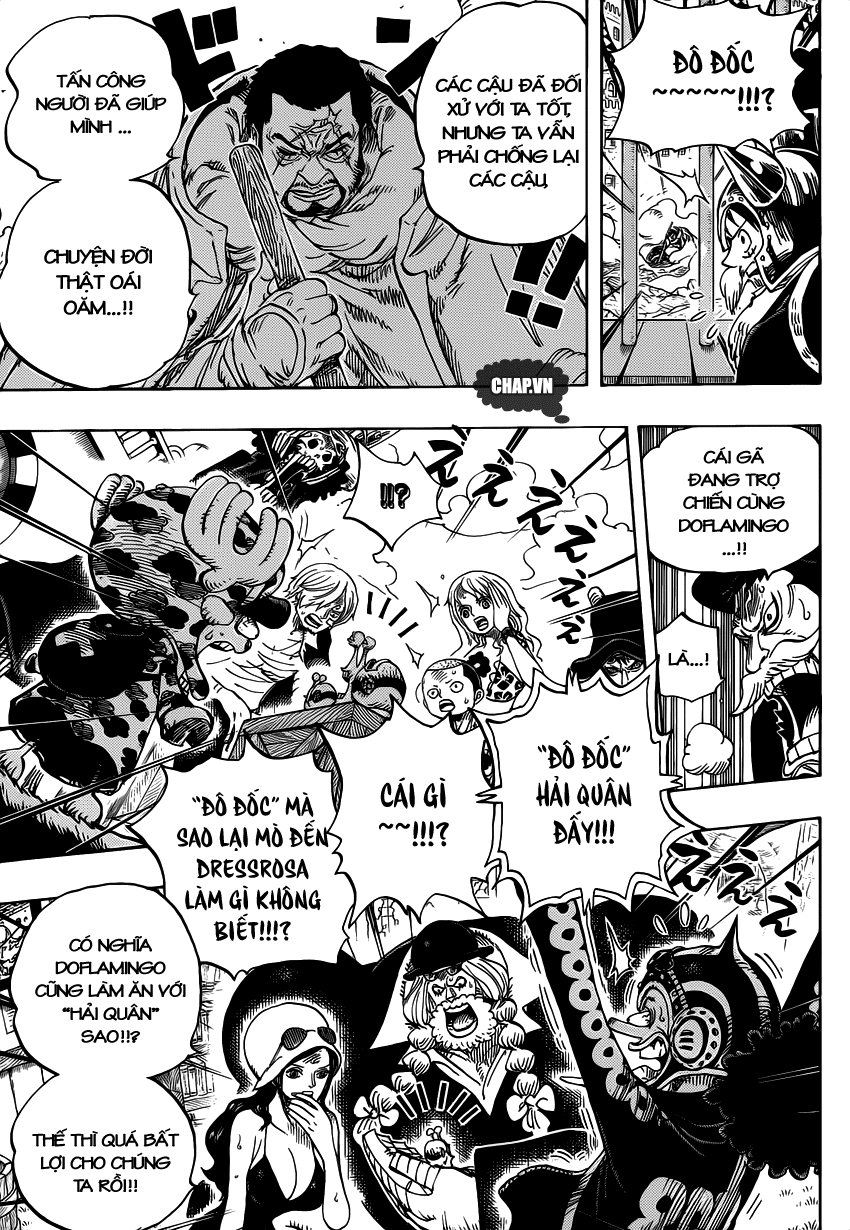 One Piece Chapter 730: Ba lá bài 008