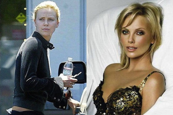 El post de las tías buenas sin maquillaje.....¿tías buenas? Charlize-theron-sin-maquillaje