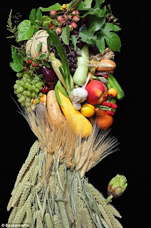 بالصور.. فنان يرسم الوجوه بـ "الفواكه والخضراوات"  Ibtasim.com_009