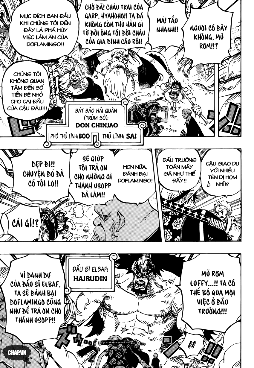 One Piece Chapter 748: Báo ơn 008