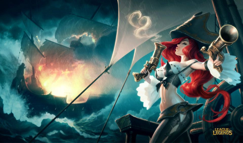 Uma pequena partida de League of Legends Missfortune