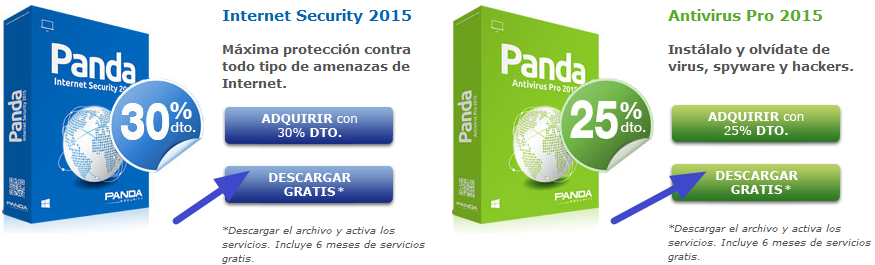 Panda Internet Security 2015 & Antivirus Pro 2015 Freeware Free Sample 6 Months 1