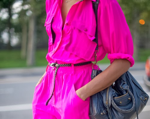 Fashion Girl Pink La-modella-mafia-Model-Street-Style-Spring-2012-Neon-Trend-pink