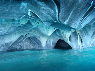 عجائب وغرائب الطبيعة سبحان الله Marble-caves-chile