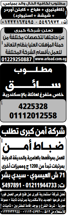 وظائف خالية فى جريدة الوسيط الاسكندرية الجمعة 24-04-2015 %D9%88%2B%D8%B3%2B%D8%B3%2B13