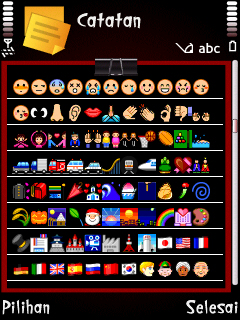 Modding - Menambahkan Simbol Emoji / Emoticon Pada Symbian E