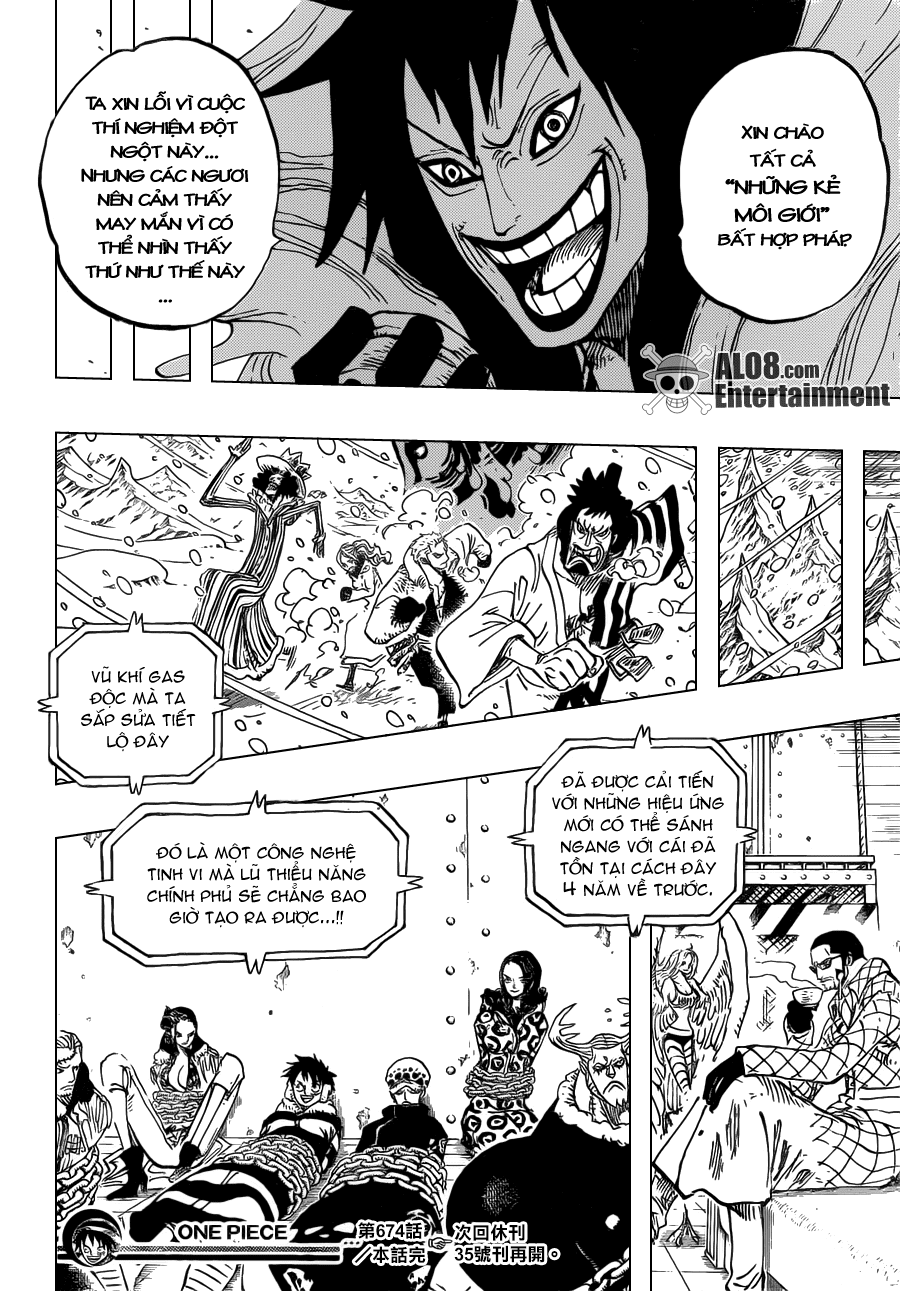 One Piece Chapter 674: Khán giả 016