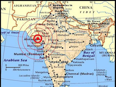 Sísmo de 5,0 grados sacude Gujarat, India Gujarat7