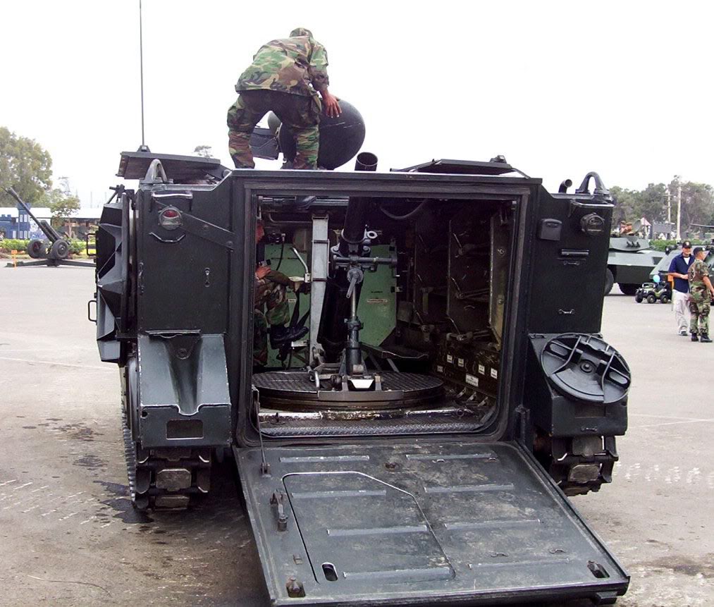 Fuerza Armadas de Peru M113EPportamortero120