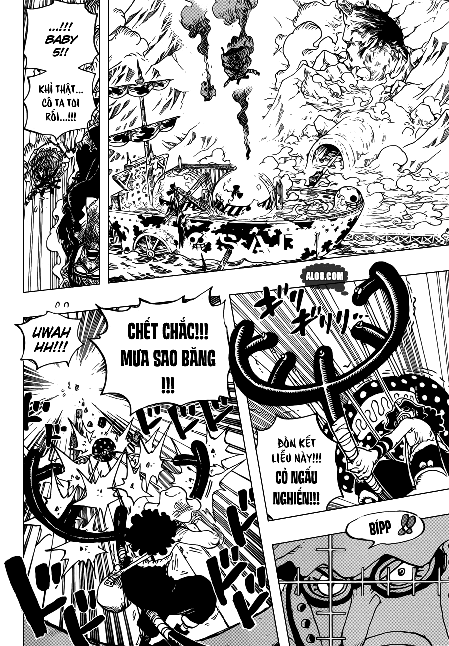 One Piece Chapter 695: Để đó cho tớ! 014