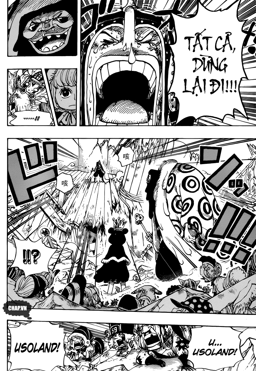 One Piece Chapter 741: Thần gió Usoland 010