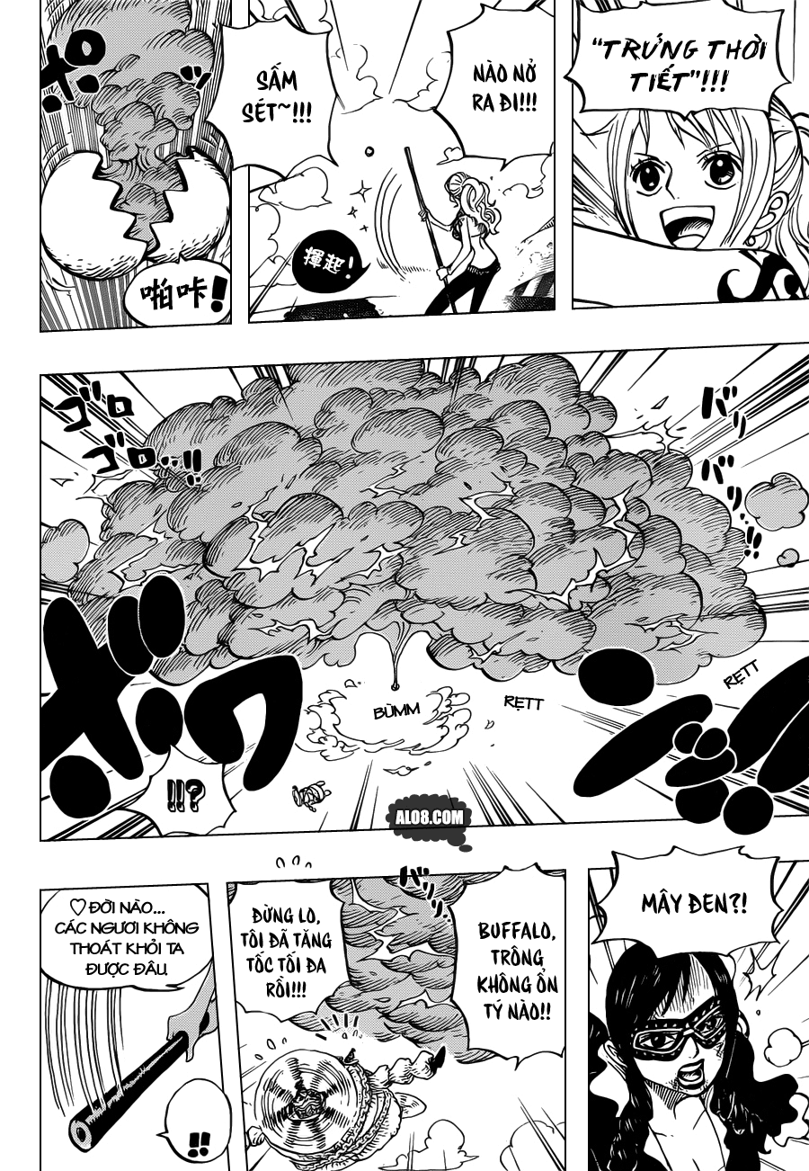 One Piece Chapter 695: Để đó cho tớ! 012