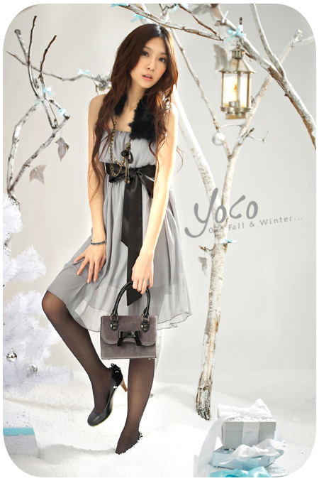 ازياء للبنات جامده  Yoco-grey