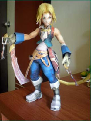 Origami + Papercraft Final Fantasy! - Page 2 Dissidia-zidane-papercraft