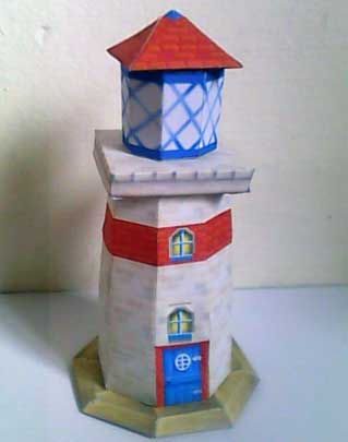 El Faro de DKR en Papel XD Diddy-kong-racing-lighthouse-papercraft