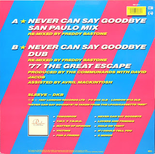 Communards- Never Can Say Goodbye (Remix) (Maxi Single) 1987 Back