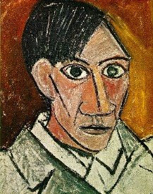 بيكاسو رائد الفن التشكيلي Picasso-self_portrait