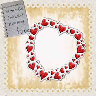 Valentine's Day Embroidered heart Frames 1  (CU OK) {Memories Made Easy} EmbroideredHeartFrame1_PREVIEW