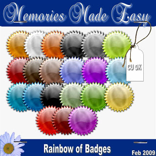 Rainbow of badges & brads MME_Embellishments_Badges-Brads_PREVIEW