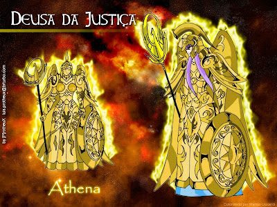 Veja uma ficha de personagem Athena