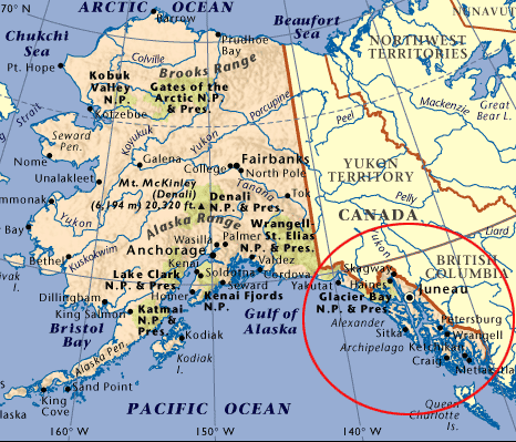 Aljaska Map-seak