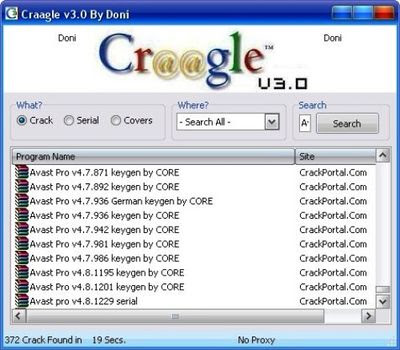 برنامج Craagle 4.0 مولد السيريالات والكراكات للبرامج غير المجانية بتحميل مباشر وعلى اكثر من سيرفر  Craagle