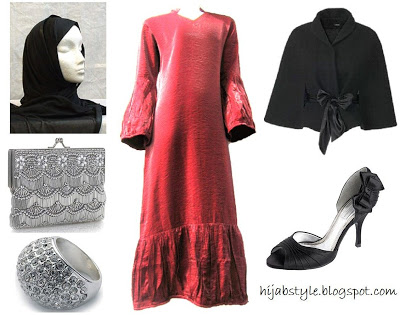 احلى ملابس محجبات عندنا Red-abaya