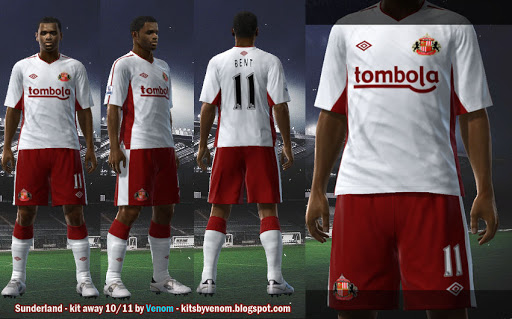 Pes 2010 - Sunderland 10/11 Away Kit Preview